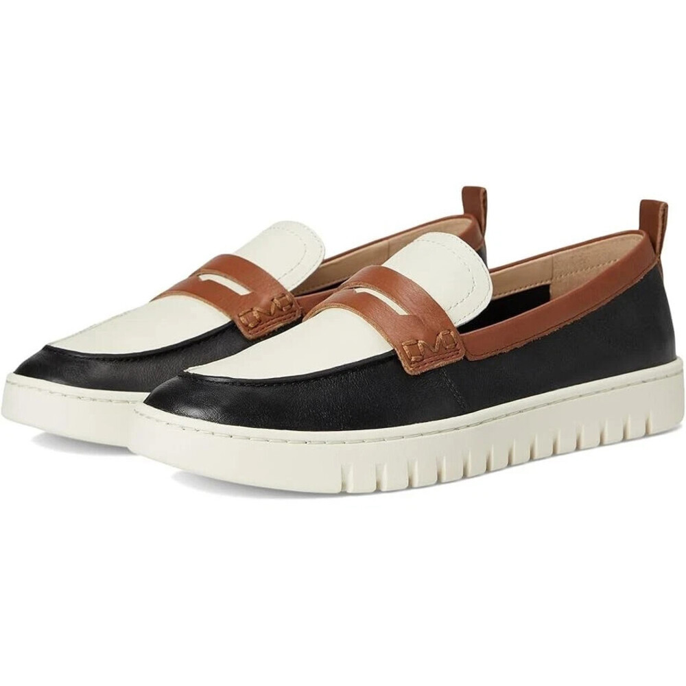 Vionic Uptown Loafer Women's US 9.5 Black Leather Slip-On Comfort Shoes RHS6159